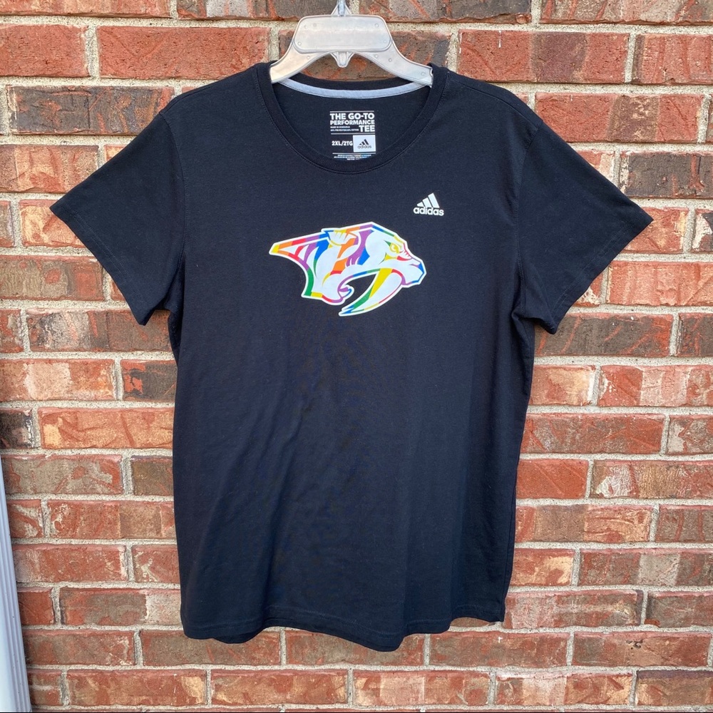 Nashville Predators NHL Rainbow 2XL T-Shirt Preds